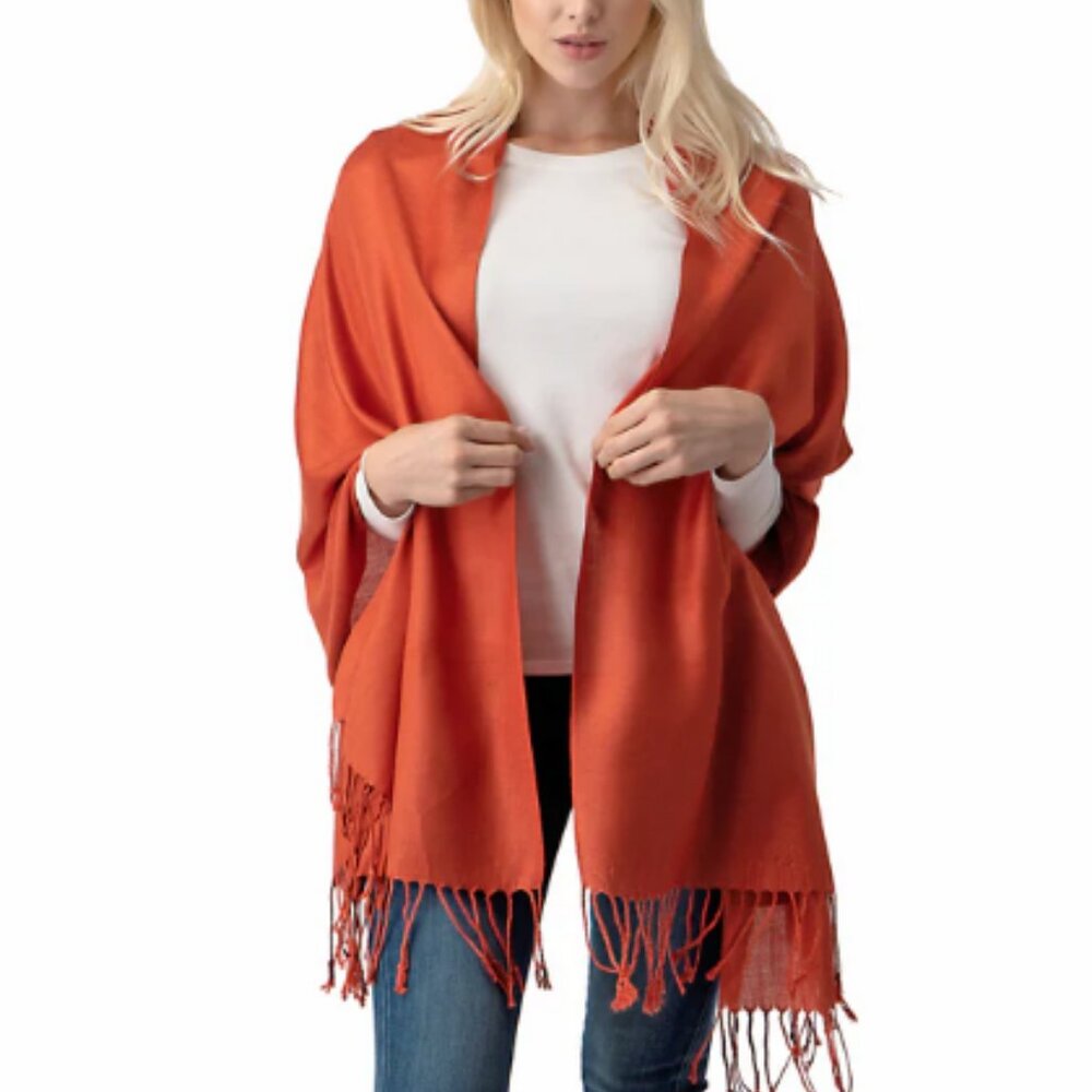 Pashmina Shawl in Rust
